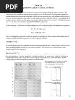 Lab 8 CHM130LL Identification of Cations and Anions