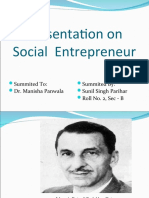 Presentation On Social Entrepreneur