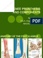 Below Knee Prosthesis and Components: Reported By: DELA, Angelica Joy A. MAGALING, Julius