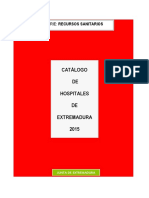 Catalogo de Hospitales de Extremadura 2015