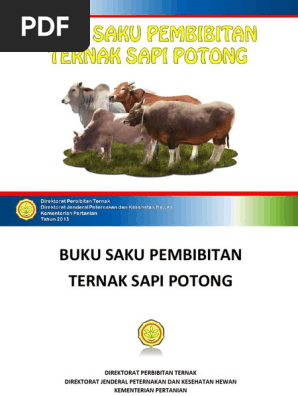Buku Saku Pembibitan Sapi Potong