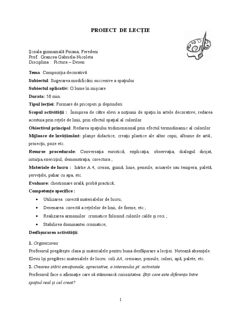 Compozitia Decorativa | PDF