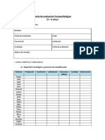 Pauta evaluación fonoaudiólogica  niños 5-6 años