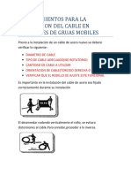 Procedimientos para La Instalacion Del Cable en Malacates de Gruas Mobiles