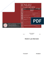 Nliu Law Review Vol V No I April 2016
