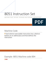 8051 Instruction Set Guide