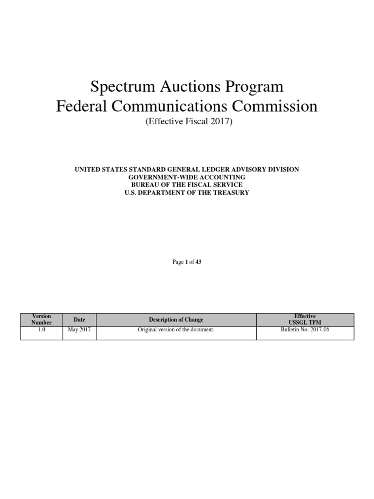 FCC Spectrum Auctions Program Overview | PDF | United States Budget ...