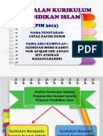 PENGENALAN KURIKULUM PENDIDIKAN ISLAM