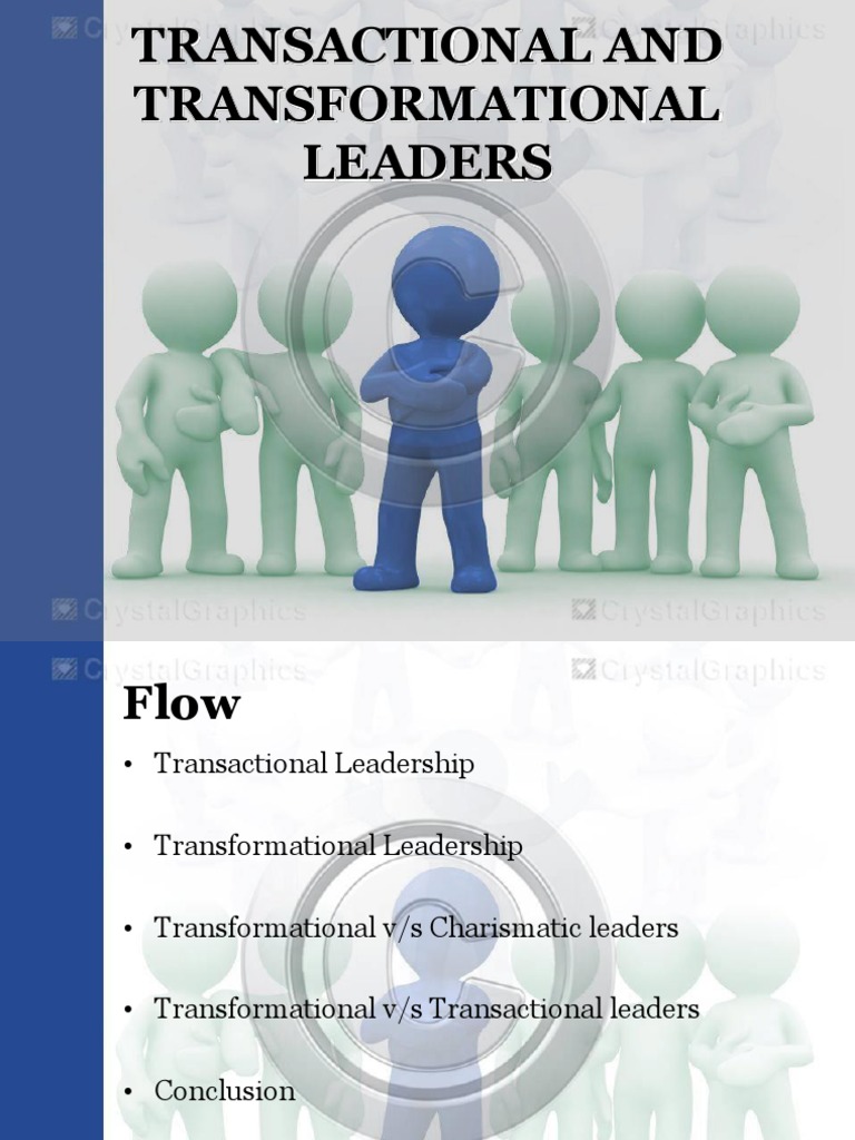 Transformational Vs Transactional Leadership | PDF | Transformational ...