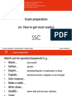 Exam Preparation (Or: How To Get Most Marks)