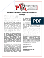 Pronunciamiento CGTP