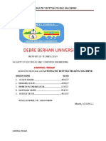 Debre Berhan University: Automatic Bottle Filing Machine
