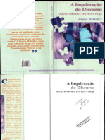 Livro A Inquietação Do Discurso - Denise Maldidier PDF