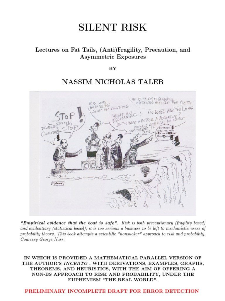 Tahoko Taleb Nassim Silent Risk PDF | PDF | Errors And Residuals