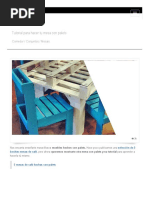 Tutorial Para Hacer Tu Mesa Con Palets
