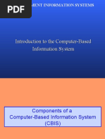 Introduction To The Computer-Based Information System