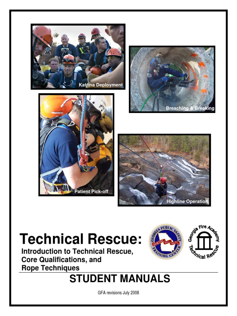 Technical Rescue Introduction to Technical Rescue, Core Qualifications