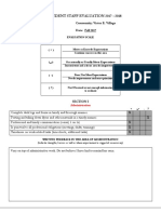 Staff Evaluation