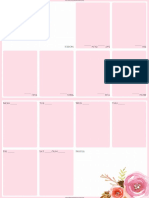 A5 Pink Calendar