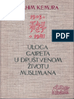 Ibrahim Kemura, Uloga Gajreta u društvenom životu Muslimana Bosne i Hercegovine (1903-1941).pdf