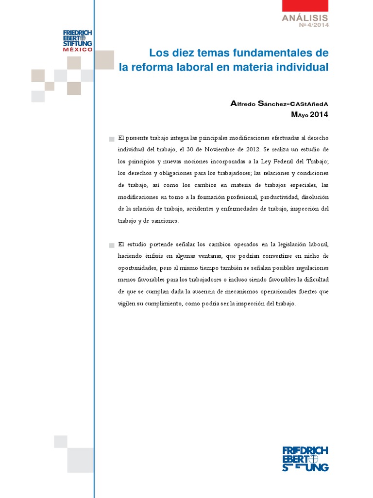 Resumen de la Reforma Laboral 2012 | PDF | Organización Internacional ...