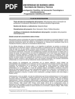 Birgin - Proyecto Ubacyt 2014-2017