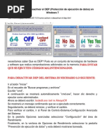 Como activar o desactivar el DEP   EM  W7   .docx