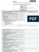 Pressure Vessel Compliance Checklist