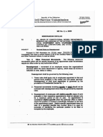 Civil Service Memorandum Circular No. 2, S. 2005