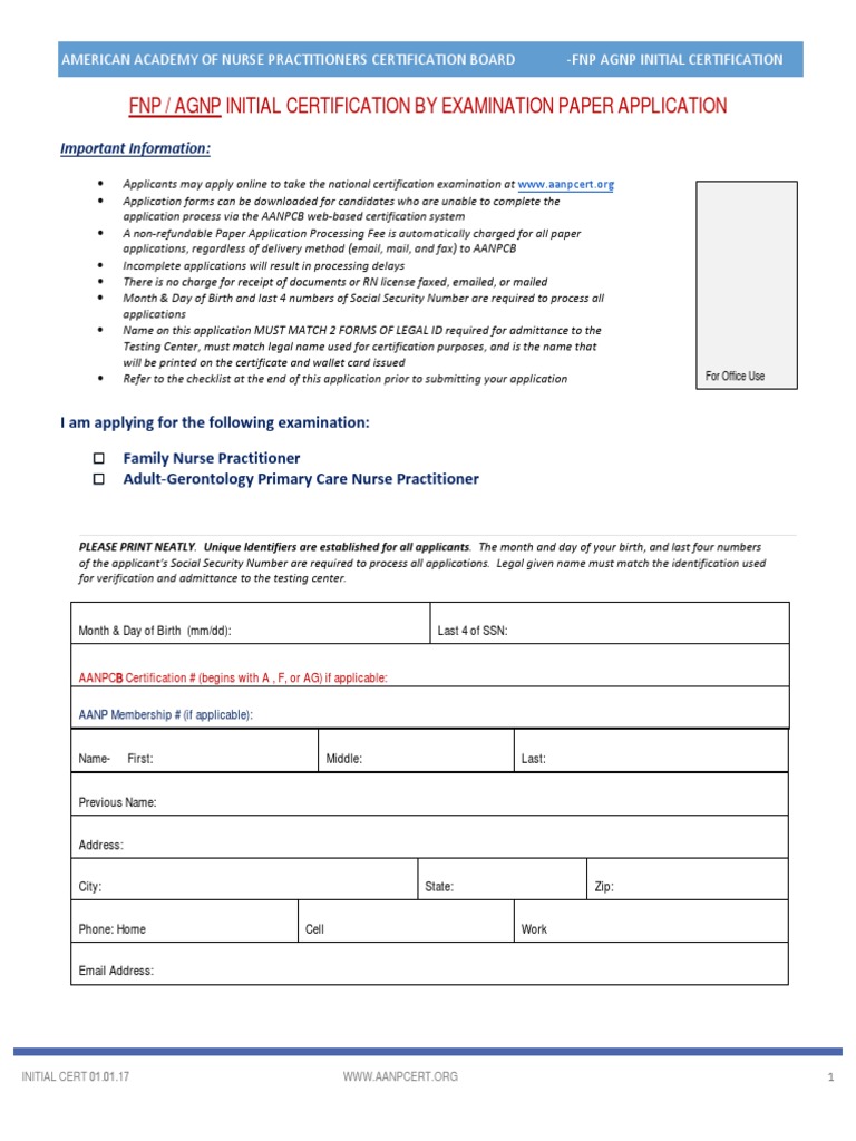 Aanp Certification Number