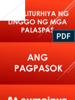 Ang Liturhiya Ng Linggo Ng Mga Palaspas