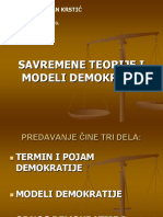 Savremene Teorije I Modeli Demokratije 11. Nov. 2010.