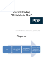 Journal Reading "Otitis Media Akut": Dokter Pembimbing: Dr. Suherman, SP - THT.KL, MSC