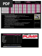 CoachWoot Les Mills Pump Workout Tracking Sheet Schedule Worksheet