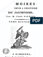 Barruel Augustin - Memoires Pour Servir l Histoire Du Jacobisme - Tome IV