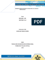 Evidencia 3 Taller Entidades Gubernamentales Involucradas en Comercio Internacional