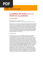 Jean Luc Godard And The Code Of Objectivity Excerpt From - 