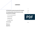 2.0 Professional Learning Community (PLC) Strategies 3.0 Teaching Activities Using Professional Learning Community (PLC) Strategies