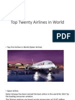 Top Twenty Airlines in World