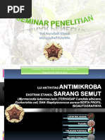Download Presentasi Seminar Skripsi Uji Aktivitas Antimikoba Ekstrak Sarang Semut by raudatul jannah SN374779253 doc pdf