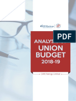 Analysis of Union Budget 2018-19