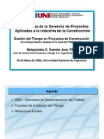 Gestion de Tiempos en Proyectos de Construccion