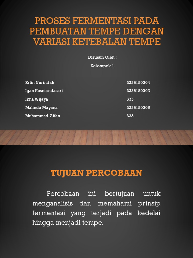 Fermentasi (Tempe) | PDF