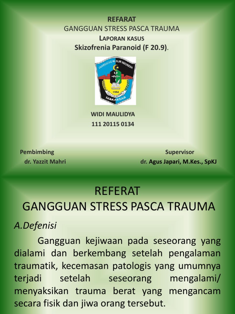Lapsus Ptsd Dan Skizo Paranoid Lapsus Ptsd Dan Skizo Paranoid