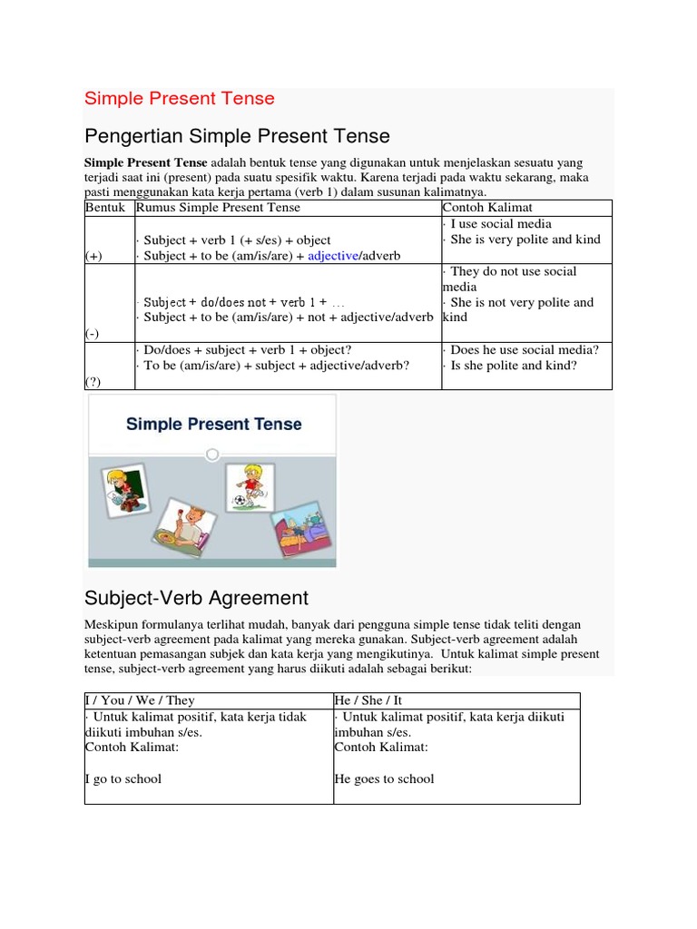 Panduan Lengkap Simple Present Tense | PDF