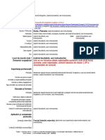 Anexa 3 SP Bursa Erasmus Plasamente CV Format European ROMANA