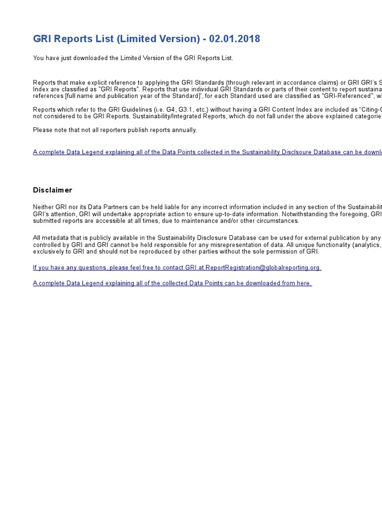 GRI Reports List Limited 1 Modificat PDF