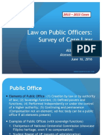 Law On Public Officers: Survey of Case Law: 2013 - 2015 Cases