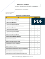 Blacklisted Journals by Malaysia Ministry of Education by Publisher PDF