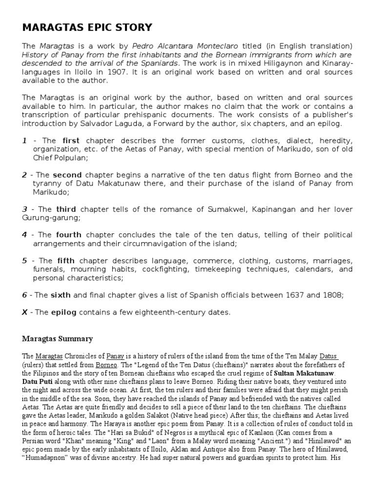 Maragtas Epic Story Philippines